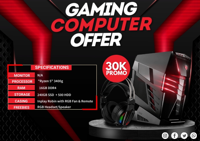 Computer Setup Poster Computer Setup Template | PosterMyWall