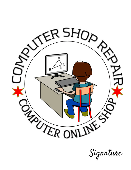 computer shop logo, computer logo design Template | PosterMyWall