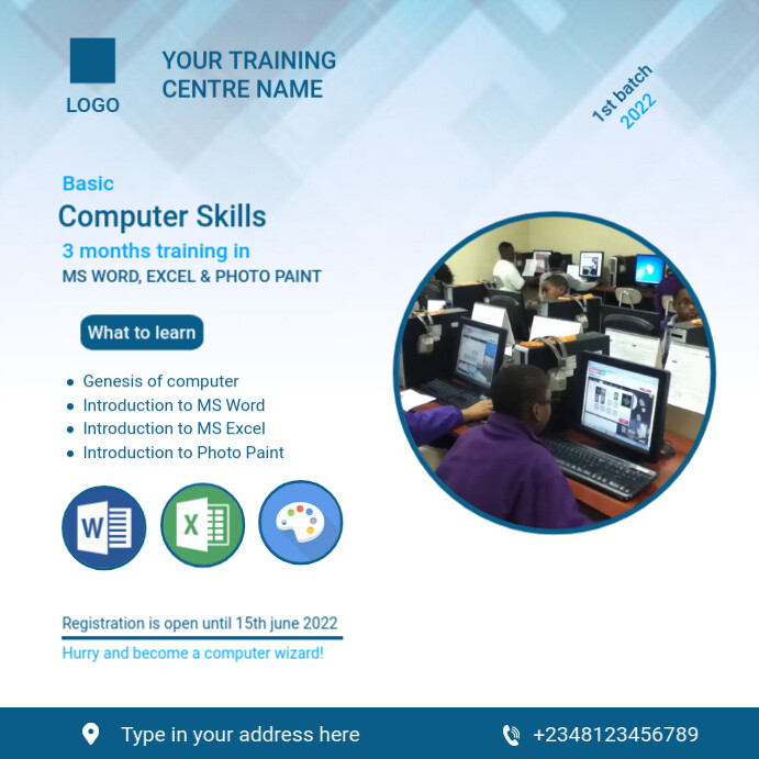 Computer Skills Flyer Template | PosterMyWall