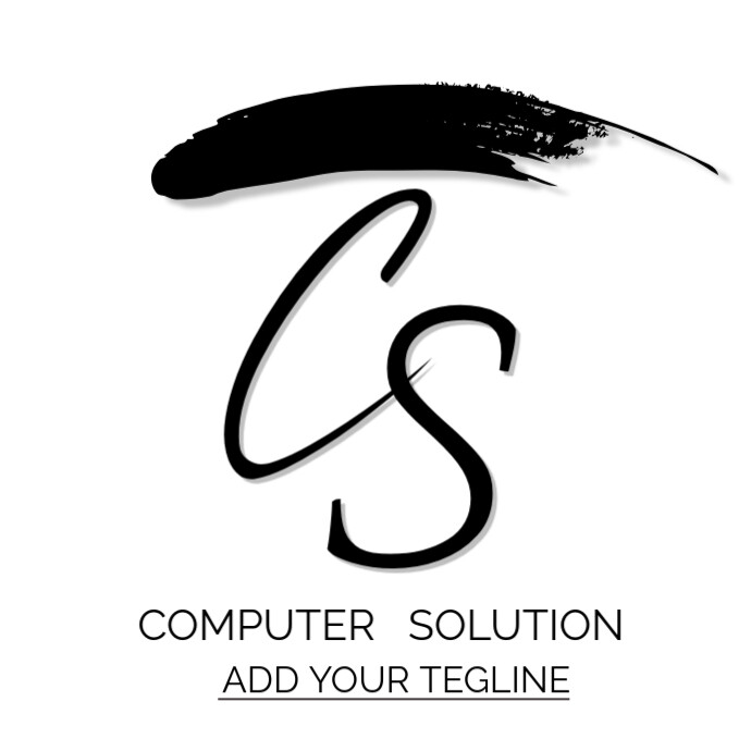 Copy of Computer Solution Logo | PosterMyWall