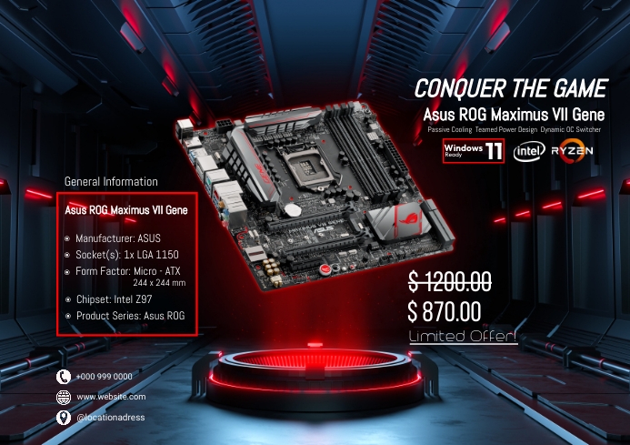 Computer Specs Template | PosterMyWall