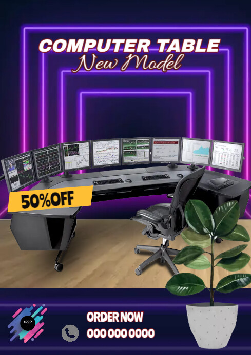 Copy of Computer Table | PosterMyWall