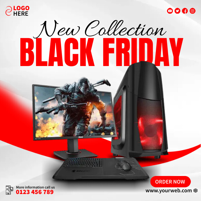 Computer Template Ads | PosterMyWall