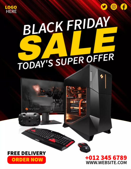 Computer Template Ads | PosterMyWall