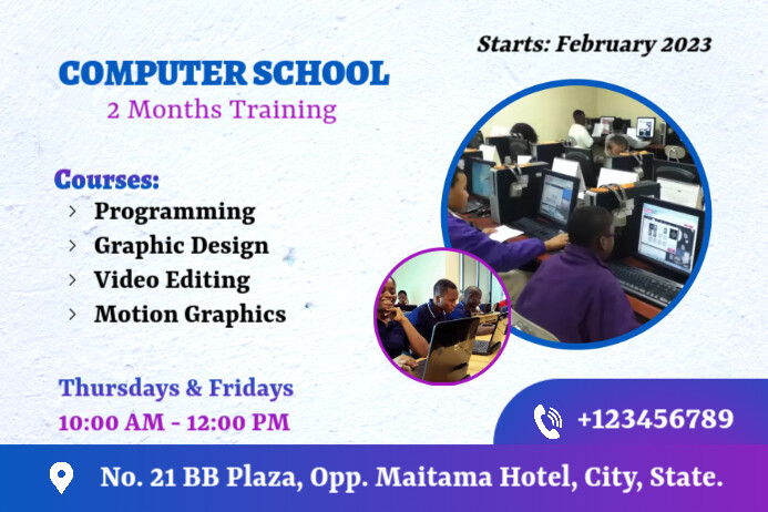 Computer Training School Flyer Template | PosterMyWall
