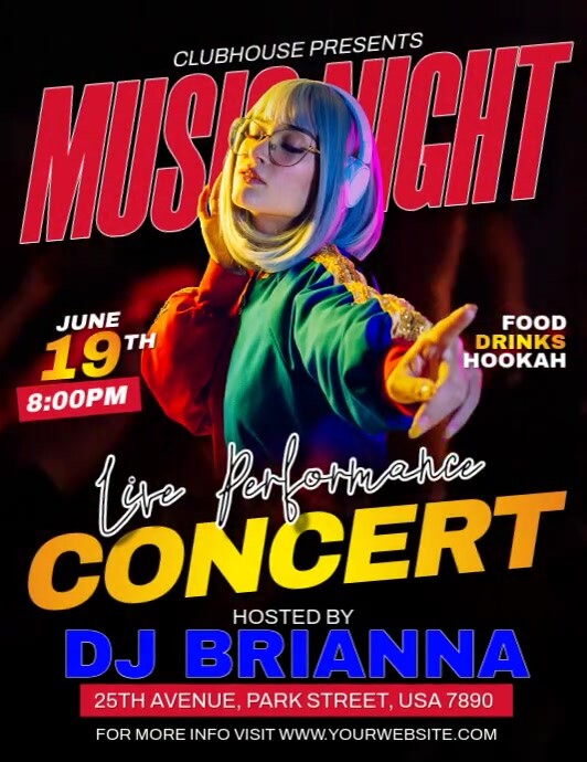 Concert Ad Examples Concert Ads Template | PosterMyWall