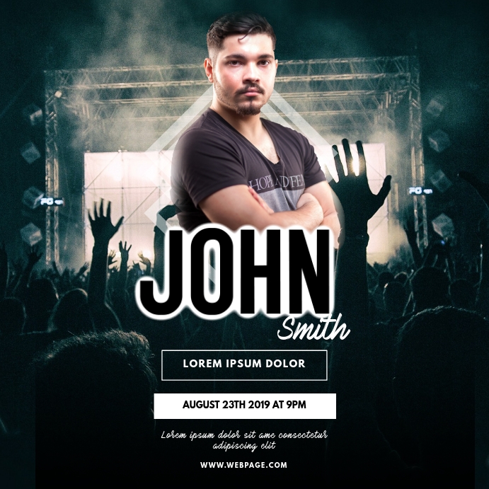 Concert Band Instagram Post Template PosterMyWall