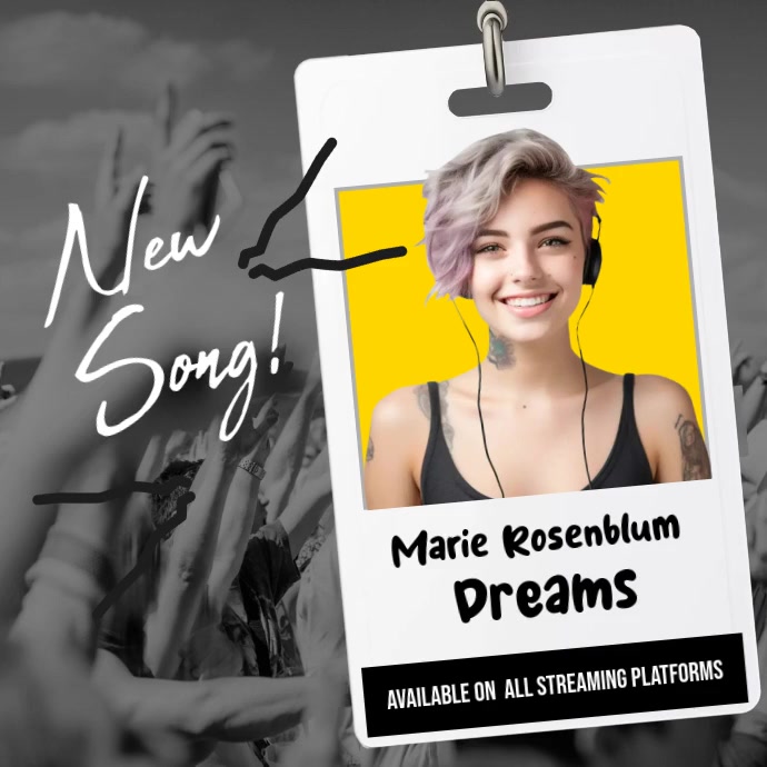 Concert/Band Instagram Template Vierkant (1:1)