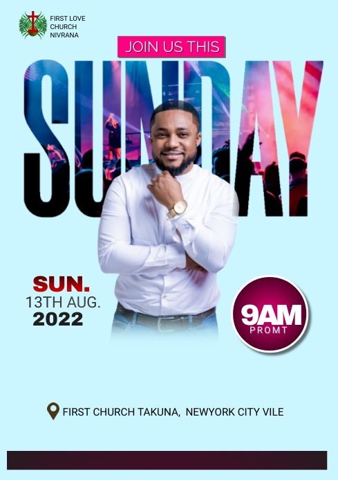 Concert Church Flyer (11) A4 template