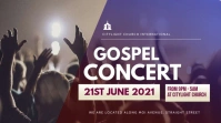 concert church flyer Digitale display (16:9) template