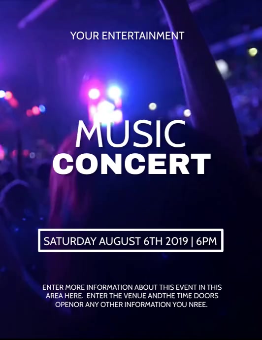 CONCERT Template PosterMyWall