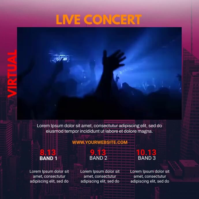 Concert Post Example concert Template | PosterMyWall