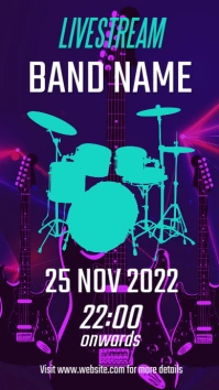 Concert event instagram story template