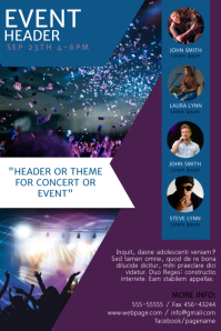 create free concert flyers in minutes postermywall