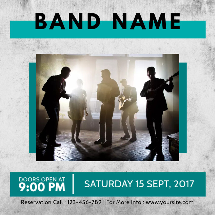 Concert Event template PosterMyWall