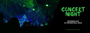 Hitam Concert Night Foto Sampul Facebook Template