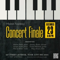 Concert Finale piano recital instagram post template