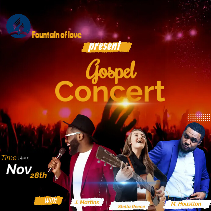 concert flyer (2) Instagram Post template