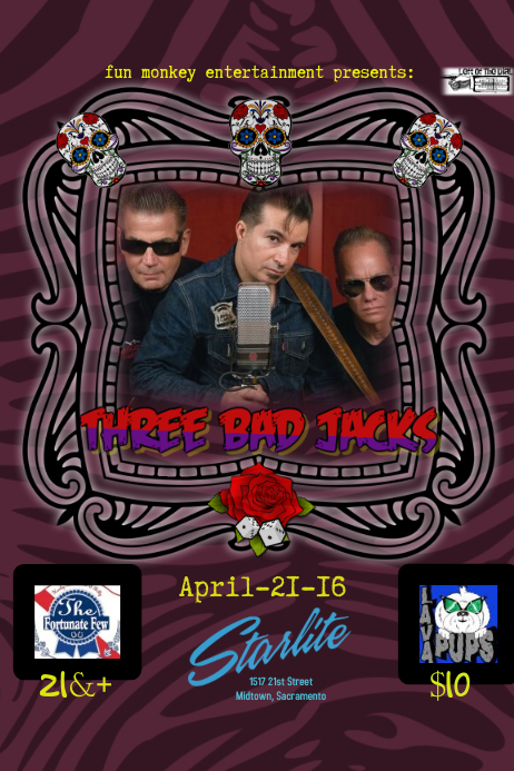 concert flyer Cartaz template