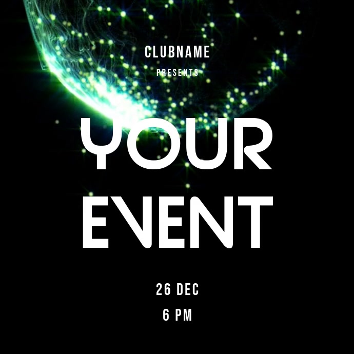 Concert Flyer Template Square (1:1)