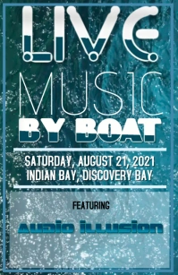 Concert Flyer Template Half Page Wide