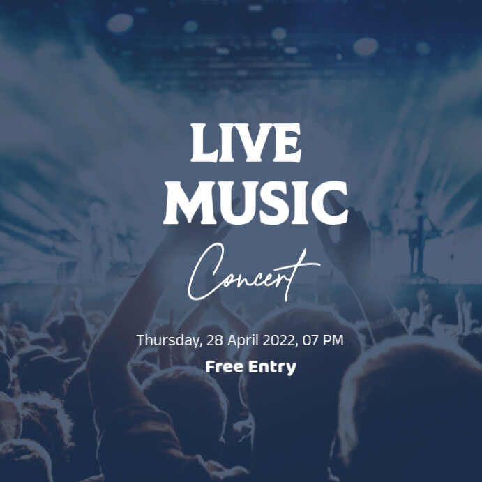 Live Music Concert Instagram Ad Template | PosterMyWall