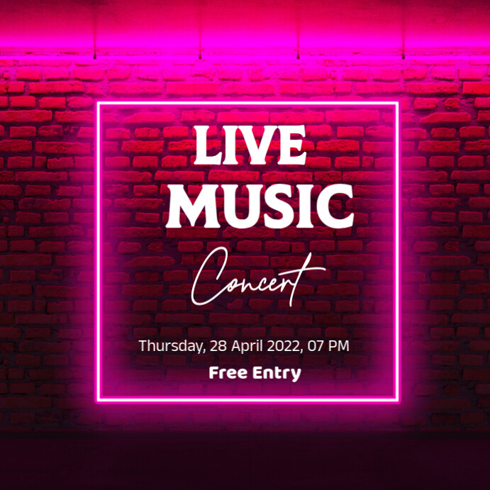 concert  live music  music concert Iphosti le-Instagram template