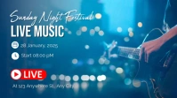 Concert music Digital Display (16:9) template