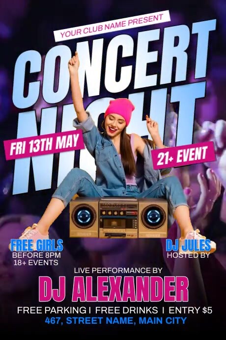Copy of Concert Night | PosterMyWall