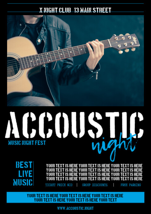 Consert Poster Example CONCERT POSTER | PosterMyWall