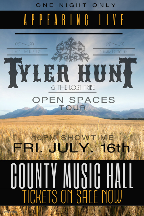 Consert Poster Example Concert Poster Template | PosterMyWall