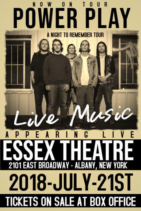 Consert Poster Example Concert poster template | PosterMyWall