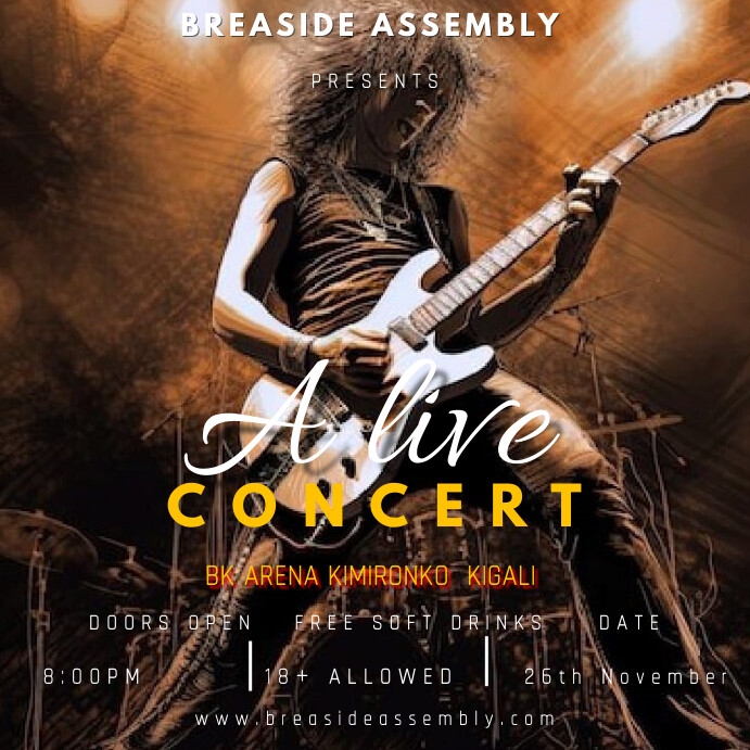 Consert Poster Example Copy of CONCERT POSTER TEMPLATE | PosterMyWall