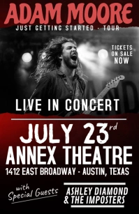 Concert Poster Template Tabloide