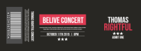 Concert Ticket Portada de Facebook template