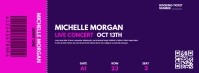 Concert Ticket Portada de Facebook template