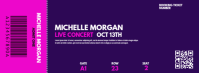 Concert Ticket Fotografia de capa do Facebook template