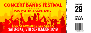 Concert Ticket Portada de Facebook template