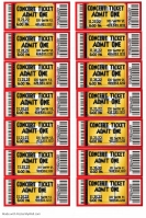customizable design templates for concert ticket