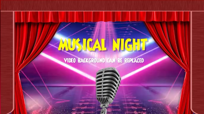 Concert video 16:9 video template Ekran reklamowy (16:9)