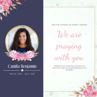 Condolence Card Instagram Post template