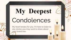 Condolences Digital Display (16:9) template
