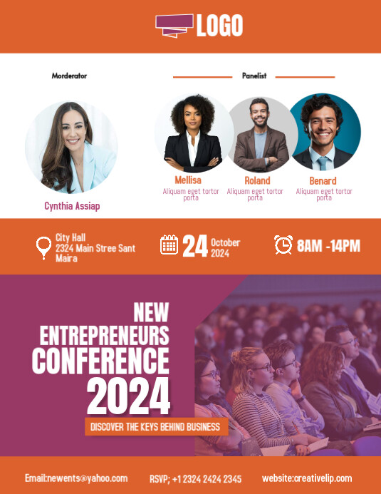 Conference 2024 Flyer (US Letter) template