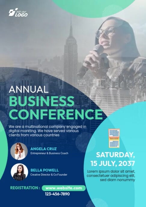 Plantilla de Conference Ad Template | PosterMyWall