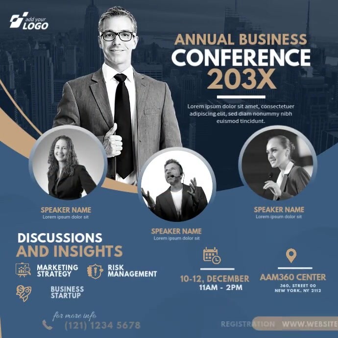 Conference Ad Template | PosterMyWall