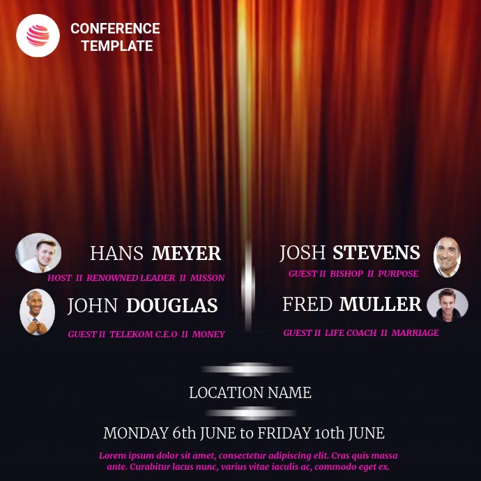CONFERENCE AD TEMPLATE | PosterMyWall