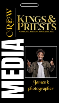 conference badge Visitenkarte template