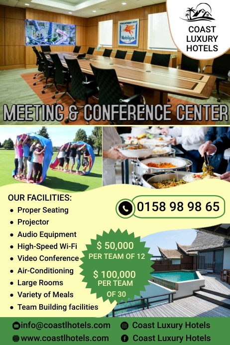 Copy of CONFERENCE CENTER AD | PosterMyWall