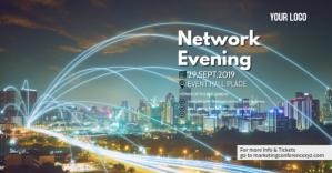 Turquoise Business Networking Event Facebook Ad Template