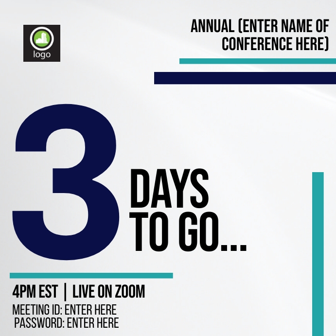 Conference Countdown Template | PosterMyWall